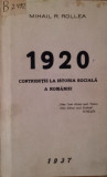 1920 CONTRIBUTIE LA ISTORIA SOCIALA A ROMANIEI