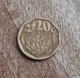 C50 - Moneda foarte veche - 20 centi - Africa de Sud - 1993
