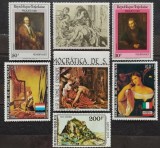 BC727, Lot 6 timbre picturi, tari diverse