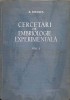 Cercetari Embriologie Experimentala Vol. 1, B. Menkes, 1958, Romana, 729 pagini, Hardcover