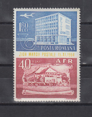 ROMANIA 1964 LP 595 ZIUA MARCII POSTALE ROMANESTI MNH foto