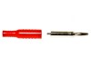 Mufă Banană 4mm 15A Roșie Nichelată
