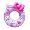 Colac Gonflabil Bestway pentru Copii, cu Manere, Design Haios, 70cm Diametru, Multicolor, Vinil Non-Toxic, ideal Piscina si Plaja
