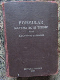 Formular matematic si tehnic (1949)