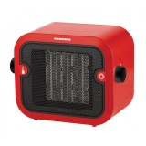 Radiator ceramic Heinner, 1500 W, 2 trepte putere, termostat reglabil, Rosu