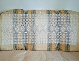 Napron/ Centru de masa Vintage din bumbac broderie manuala cu acul Plauen Lace