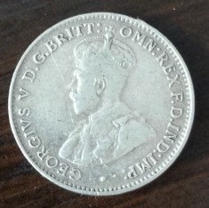 Moneda Australia - 3 Pence 1927 - Argint