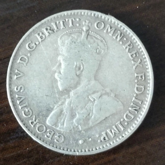 Moneda Australia - 3 Pence 1927 - Argint