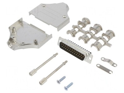 Conector D-Sub 25-Pini Tată Drept cu Terminal pe Șurub foto