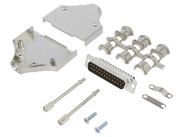 Conector D-Sub 25-Pini Tată Drept cu Terminal pe Șurub