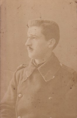 FOTOGRAFIE MILITAR pe carton DIMENSIUNI 140 X 90 mm. foto
