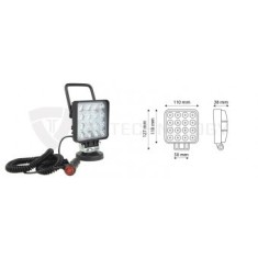 Lampa de lucru cu magnet si cablu 48w
