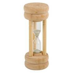 Clepsidra din Lemn cu Nisip Alb