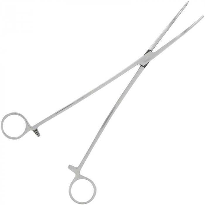 NGT Forceps - Stainless Steel Curved 6&quot; - 150mm