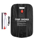 Dus solar pentru camping, incalzire la 45&deg;C, capacitate 20L, negru, Oem