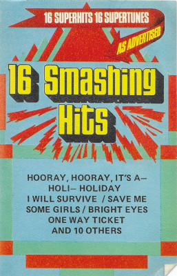 Caseta 16 Smashing Hits, originala foto