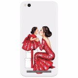 Husa silicon pentru Xiaomi Redmi 4A, Double Red Dress