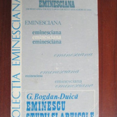 Colectia eminesciana 24- Eminescu studii si articole