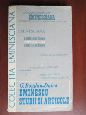 Colectia eminesciana 24- Eminescu studii si articole foto