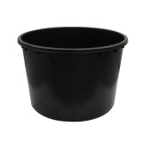 Butoi Plastic Negru 750 Litri Fara Capac - Cada Depozitare Industriala/Agricola, Diametru 123cm, Inaltime 82cm, Garantie 24 Luni