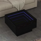 VidaXL Masă de cafea Stejar negru 50 x 50 x 30 cm Lemn compozit