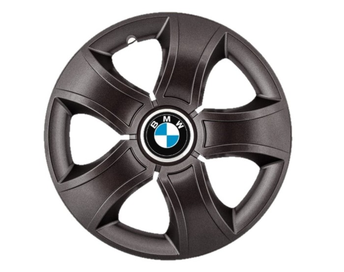 Set 4 capace roti Bis Negru R16 pentru gama auto BMW