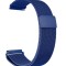 Curea tip Milanese Loop, compatibila Samsung Gear S3, telescoape Quick Release, 22mm, Albastru