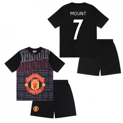 Manchester United pijamale de copii Crest Mount - 8/9 let foto
