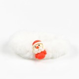 Elastic alb cu Mos Craciun