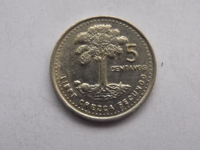 5 CENTAVOS 1990 GUATEMALA