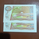 Suriname 2 1/2 Gulden 1985 unc, serii continue