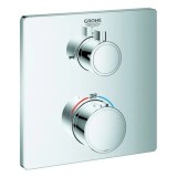 Grohe Grohtherm termostat de cadă &icirc;ngropat set de finisare 24080 (cromat)
