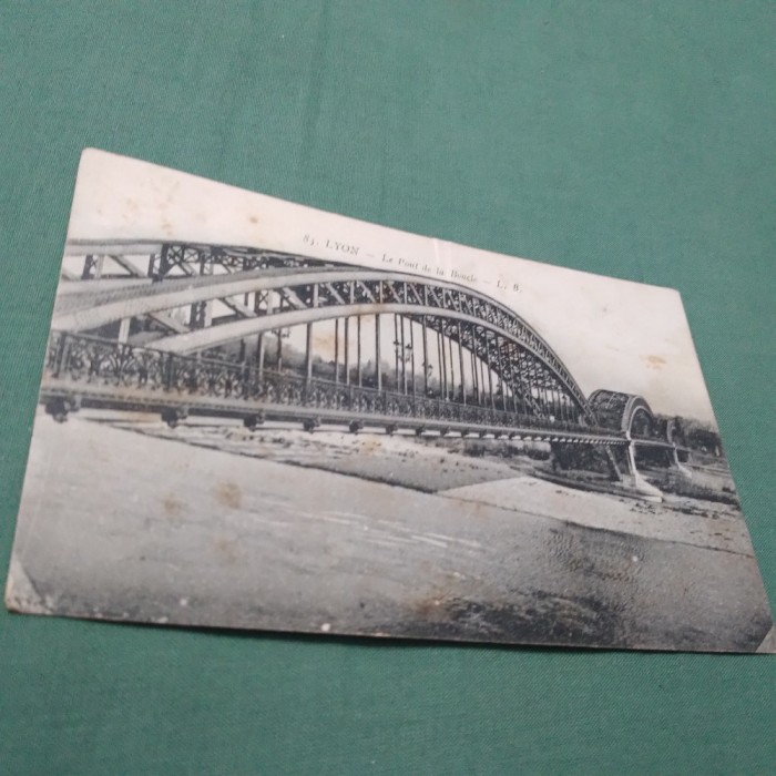 CARTE POSTALA LYON INTERBELICA 1926 CIRCULATA