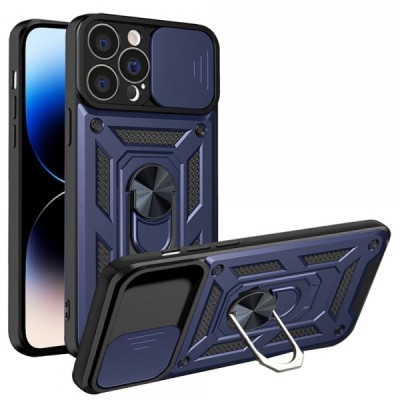 Husa pentru Apple iPhone 14 Pro, Techsuit, CamShield, Albastra foto