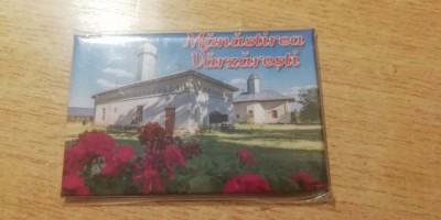 M3 C3 - Magnet frigider - tematica turism - Manastirea Varzaresti - Romania 4 foto