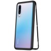 Husa 360&deg; Magnetica Huawei P30, Metal + Sticla, Anti-soc, Anti-zgarieturi, Negru