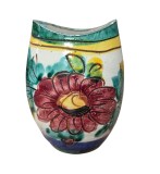 VAZA MICUȚA VINTAGE DIN CERAMICĂ, LUCRATA SI DECORATA MANUAL