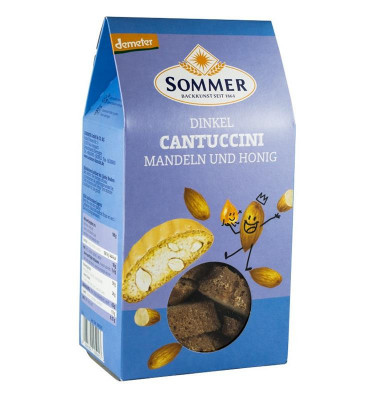 Cantuccini Bio Crocant din Grau Spelta Migdale si Miere Sommer 150gr foto