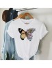 Tricou Dama Alb Fluture - S(36), Oem