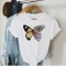 Tricou Dama Alb Fluture - S(36)