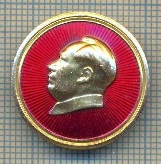 Y 694 INSIGNA -MAO ZEDONG - PRESEDINTE CHINEZ -PENTRU COLECTIONARI foto