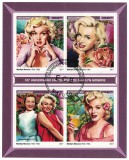 Cumpara ieftin MOZAMBIC 2017 - Marilyn Monroe, comemorare 55 ani /set complet - colita + bloc, Stampilat