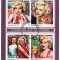MOZAMBIC 2017 - Marilyn Monroe, comemorare 55 ani /set complet - colita + bloc