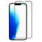 Folie Fullscreen pentru iPhone 13 Pro, sticla securizata, Negru Transparent