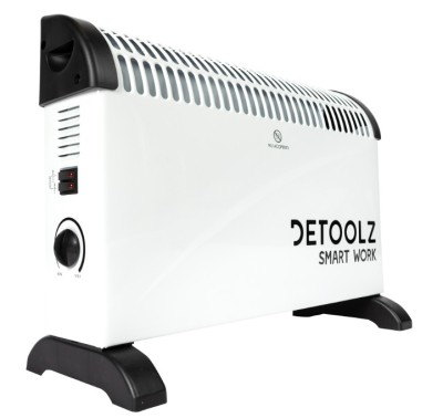 Convector,calorifer electric Detoolz, 2KW, 3 trepte de putere, cu termostat reglabil foto