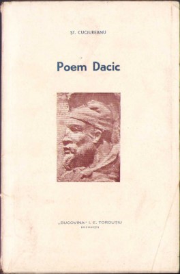 HST C940 Poem dacic 1939 Ștefan Cuciureanu dedicație olografă autor foto