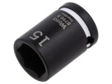 Cap tubular 6-puncte HEX 15mm 3/8 IMPAKTOR 30mm