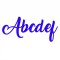 Decor text personalizat 3-6 litere, lemn colorat, 20cm