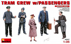 1:35 Tram Crew with Passengers - 5 figures 1:35 foto
