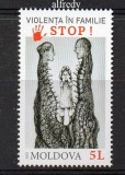 MOLDOVA 2025, STOP violenta in familie, serie neuzata, MNH